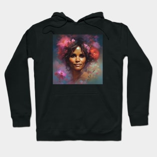 painting with Halle Berry Hoodie